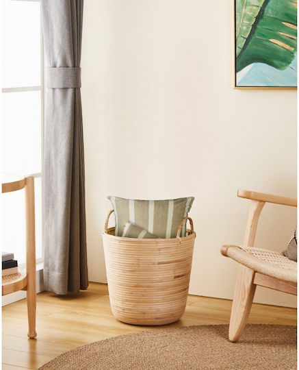 Eglo Naraha Dekorativer Korb Bamboo mit Griffen Beige 36x36x36cm