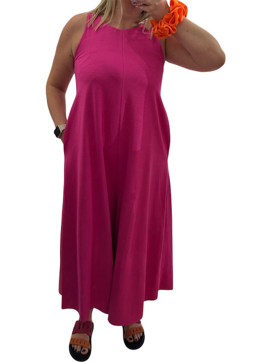 Damen Einteiler Anzug Fuchsia