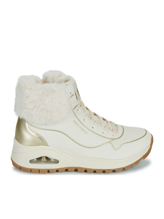 Uno Rugged Women's Ankle Boots Platform White