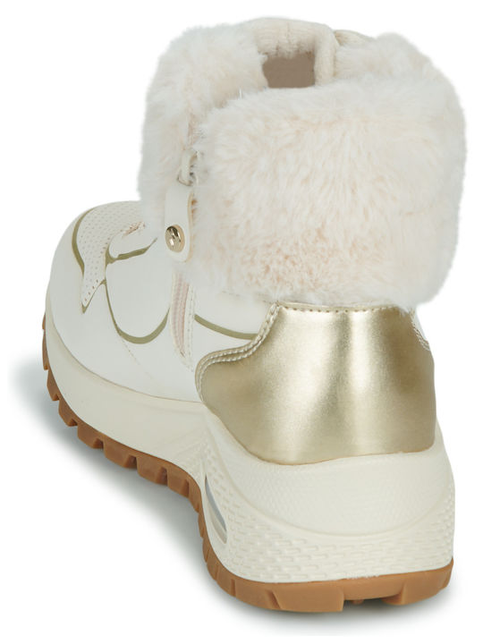 Uno Rugged Women's Ankle Boots Platform White