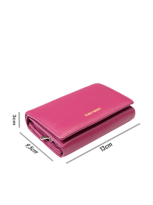 Din piele Portofel de damă Fuchsia