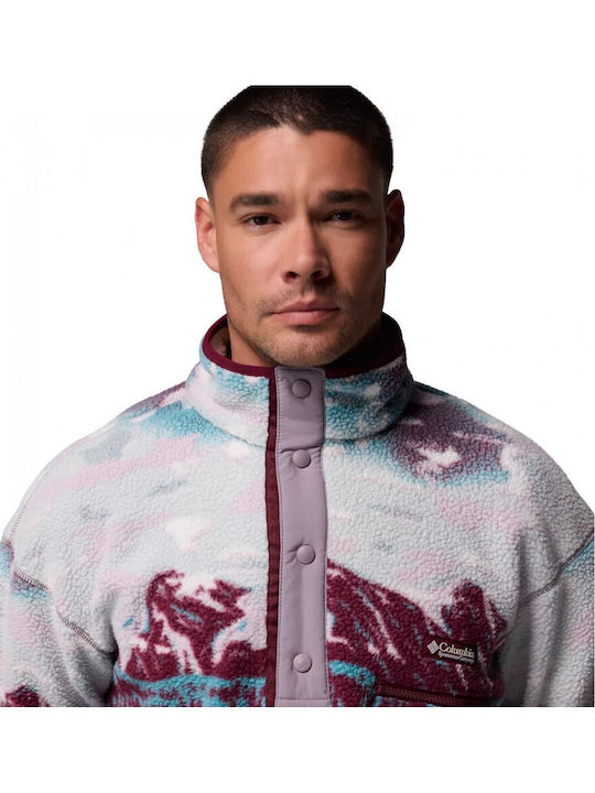 Helvetia Ii Printed Sweatshirt Fleece Burgundy