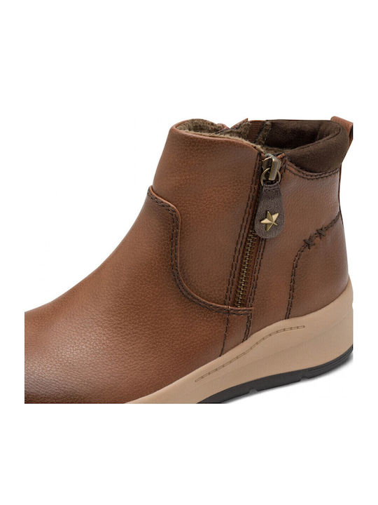 Stiefeletten Damen Tabac Braun