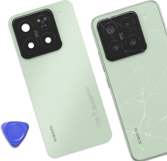 Capac Baterie Original Xiaomi Xiaomi 15 Adeziv Dublu Față Verde