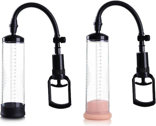 Smd Big Man Penis Enlargement Pump Silicone Vagina Sleve Αεραντλία Επιμήκυνσης Πέους Είσοδο Αιδοίου 25cm Black