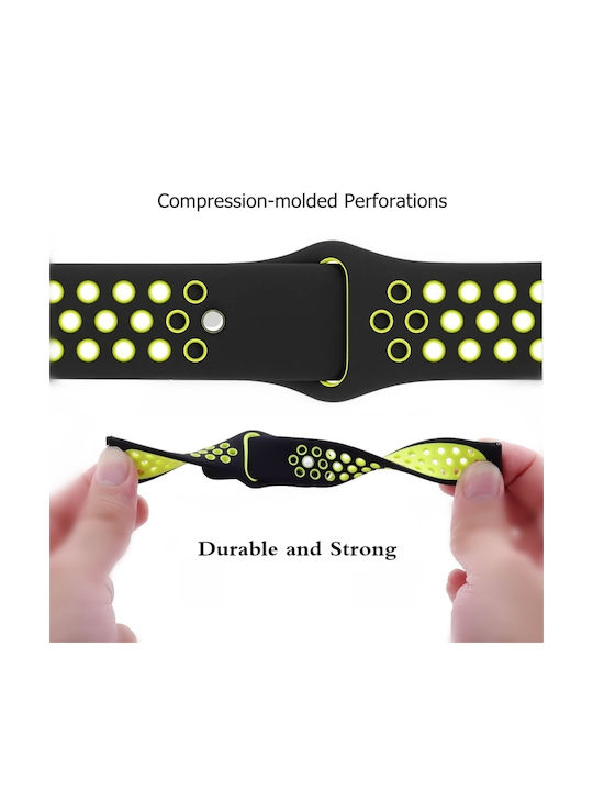Amazfit T-Rex 2 Two Color Holes Reverse Buckle Silicone Black White