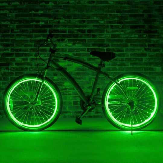 Glowmania Kit Luminiscent El Wire Pentru Reglaj Roți Bicicletă 4 M Lungime Invertori Incluși