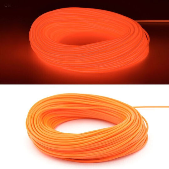 Glowmania Kit Luminiscent El Wire Pentru Reglaj Roți Bicicletă 4 M Lungime Invertori Incluși