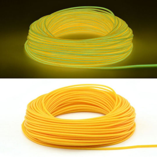 Glowmania Kit Luminiscent El Wire Pentru Reglaj Roți Bicicletă 4 M Lungime Invertori Incluși