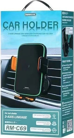 Remax Car Mobile Mount with Adjustable Hooks Black