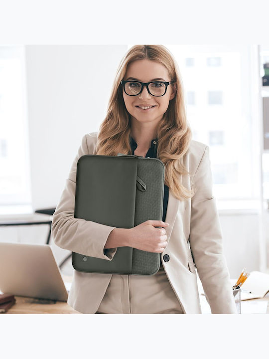 Tech-Protect Sleeve Tasche Fall für Laptop 14" in Grün Farbe