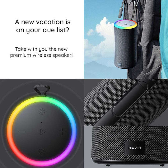 Havit SK833BT Ηχείο Bluetooth 10W με Ραδιόφωνο και Διάρκεια Μπαταρίας έως 10 ώρες Μαύρο