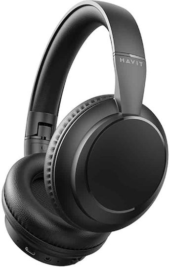 Havit H619BT Ασύρματα Bluetooth Over Ear Ακουστικά με 20 ώρες Λειτουργίας Μαύρα