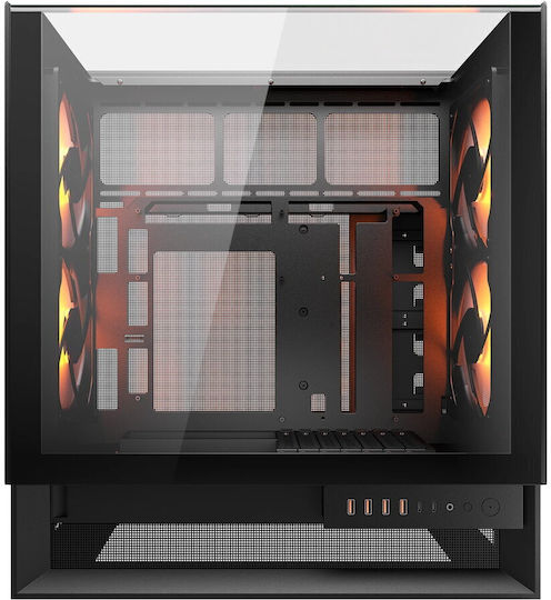 Cougar OmnyX Gaming Midi Tower Κουτί Υπολογιστή με ARGB Φωτισμό Μαύρο