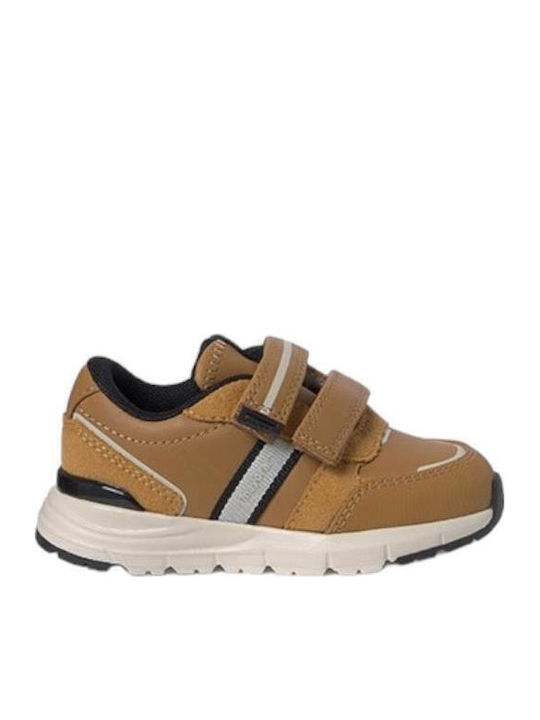 Urban Παιδικά Sneakers με Σκρατς Καφέ