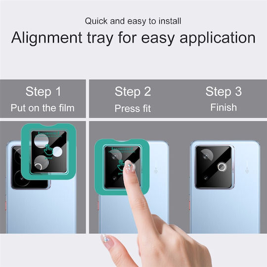 Φακού Προστασία Κάμερας Tempered Glass Μαύρο για το Realme GT 7 5G, GT 7T 5G