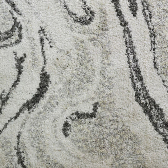 Saray Home Moroccan Abstract Χαλί Ορθογώνιο Shaggy Ιβουάρ / Γκρι 160x230cm