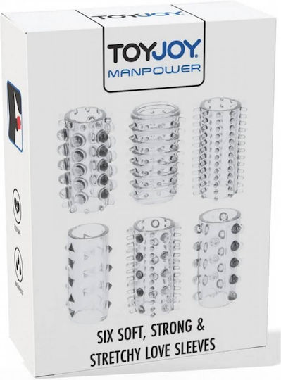 ToyJoy Power Penis Stretchy Penis Ring Sleeves Penis-Verlängerung Transparente