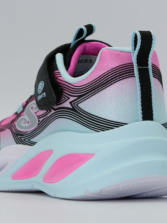 Cosmic Glow Kids Sneakers with Scratch & Lights Multicolour