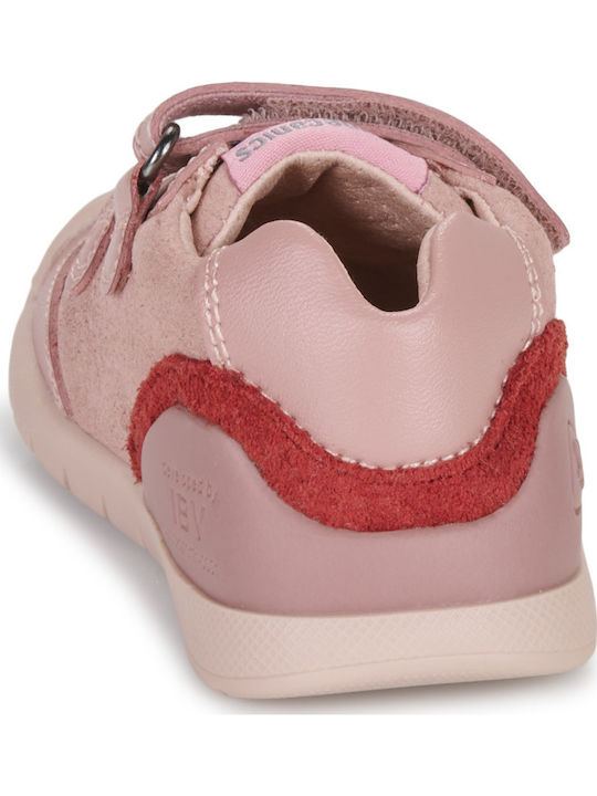 Kinder Sneakers Hoch Anatomisch mit Klettverschluss Rosa