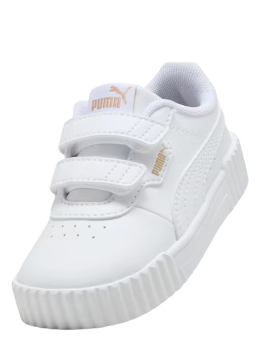 Carina 3.0 Παιδικά Sneakers με Σκρατς Λευκά