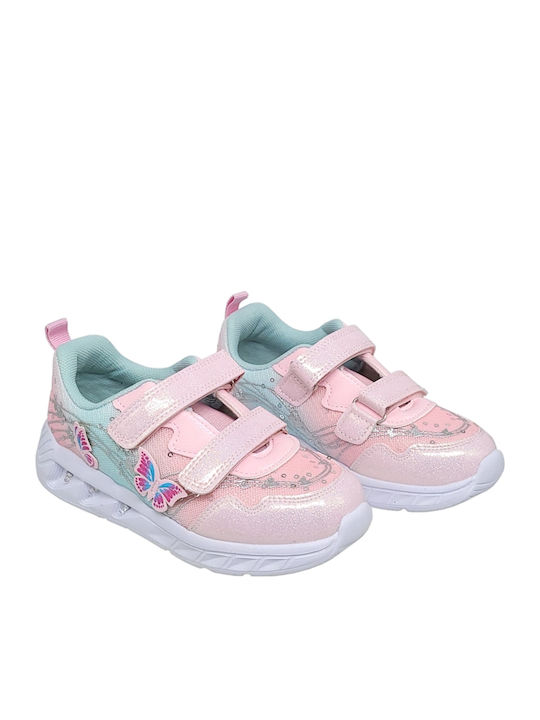 Kids Sneakers Anatomic with Scratch & Lights Pink