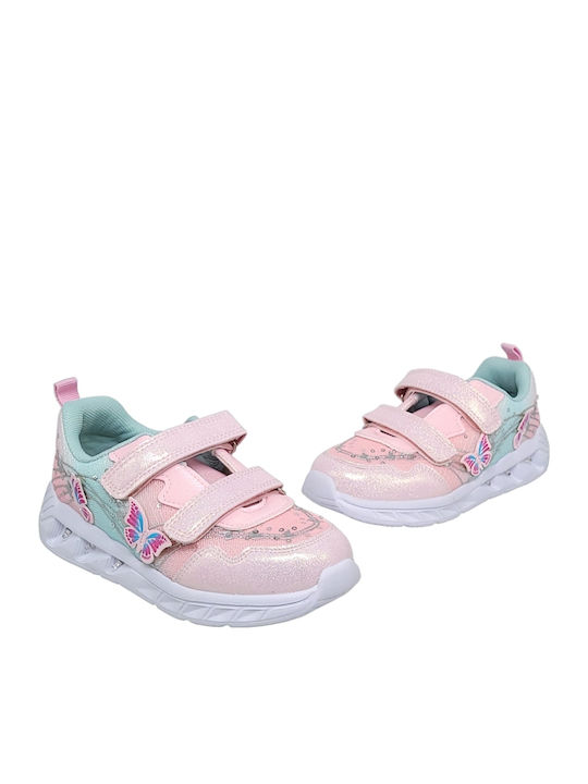 Kids Sneakers Anatomic with Scratch & Lights Pink