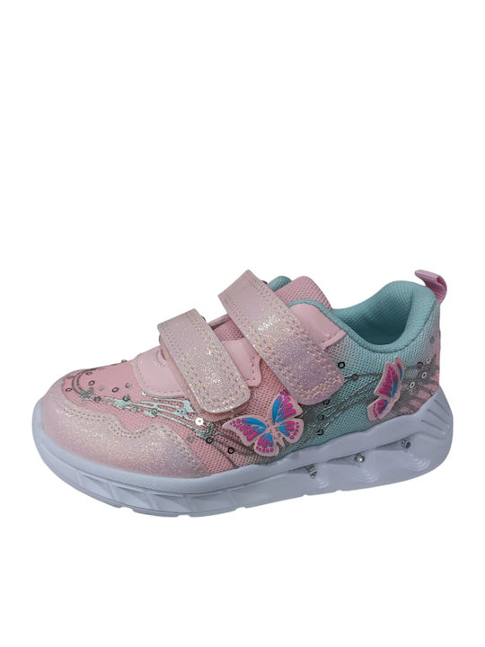 Kids Sneakers Anatomic with Scratch & Lights Pink