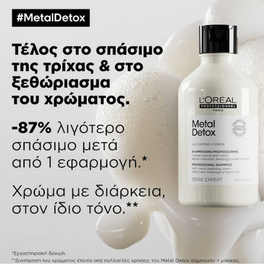 L'Oréal Professionnel Metal Detox Σαμπουάν Διατήρησης Χρώματος για Βαμμένα Μαλλιά 300ml