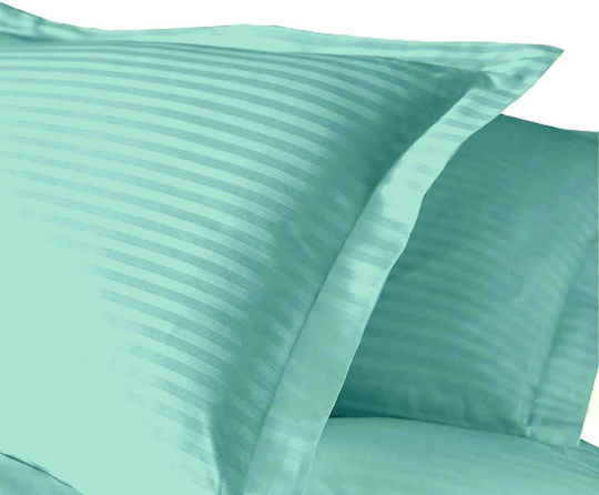 Kotonia Home Σετ Μαξιλαροθήκες με Φάσα Mint Green 70x70εκ.