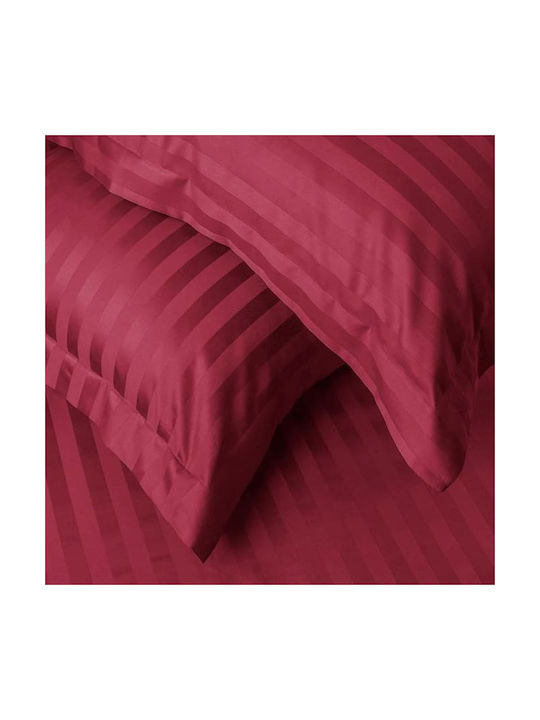 Kotonia Home Set Față de Pernă cu plic de acoperire Roșu 50x70cm.