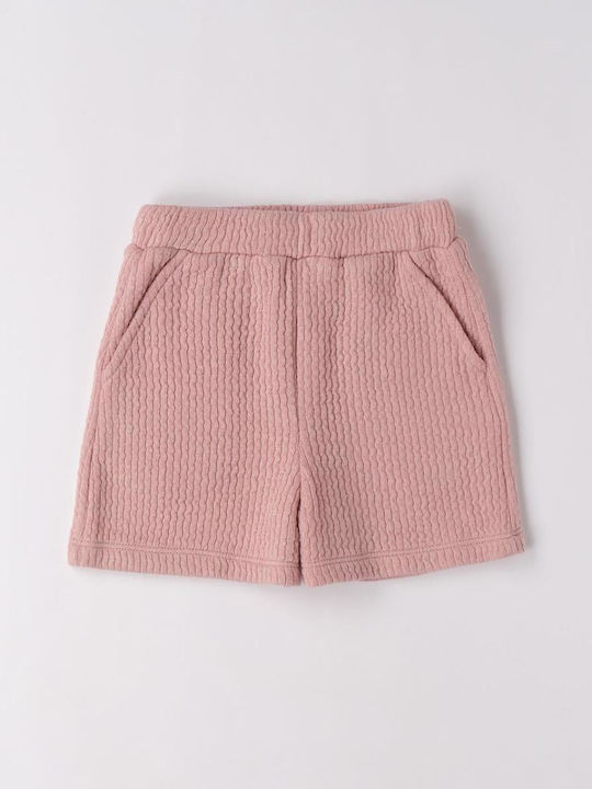 Kids' Set with Shorts Summer 3pcs Pink