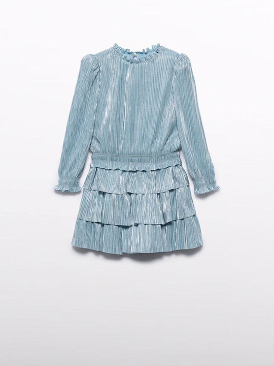 Kids Set with Skirt Winter 2 Pieces Blue