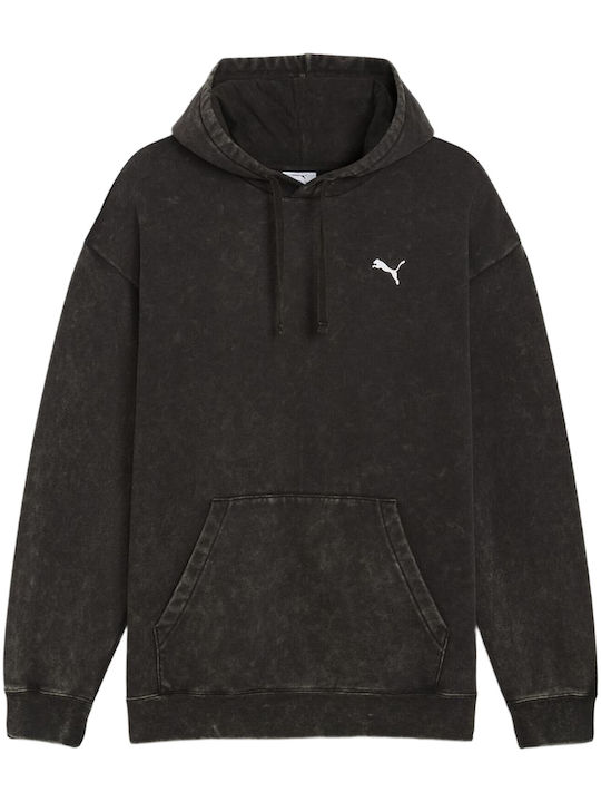 Essentials Sweatshirt with Hood Black