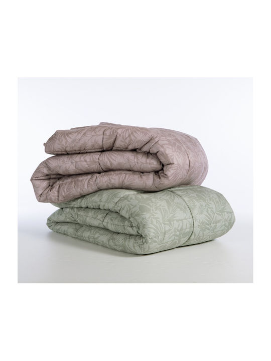 Nef-Nef Homeware Πάπλωμα Υπέρδιπλο με Γέμιση Microfiber 220x240εκ. Dazier Green 330 GSM