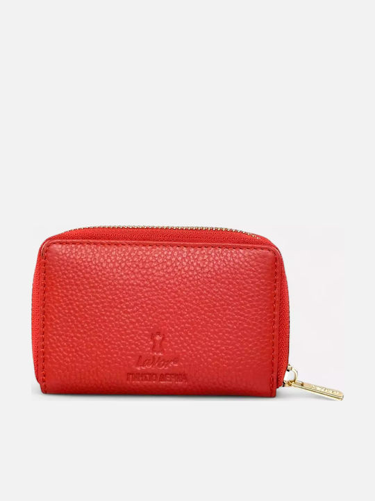Small Leather Women's Wallet Classic with RFID Orange