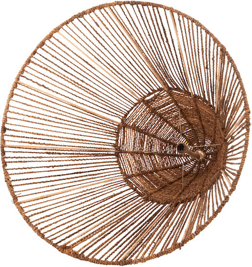 HomeMarkt Pendant Light Brown Boho with Rope for Socket E27 100x100x100cm
