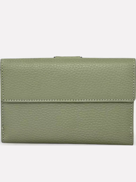 Groß Leder Damen Geldbörse Klassisch mit RFID Khaki
