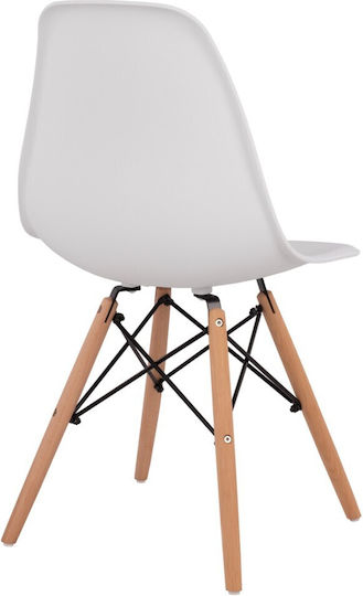 Twist Kitchen Polypropylene Chair White 46x50x82cm