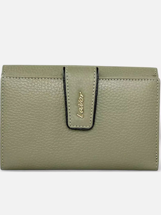 Groß Leder Damen Geldbörse Klassisch mit RFID Khaki