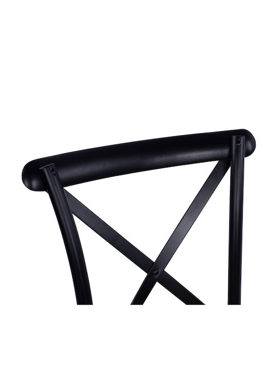 Owen Καρέκλα Κουζίνας Ξύλινη Μαύρη 45x55.5x90εκ.