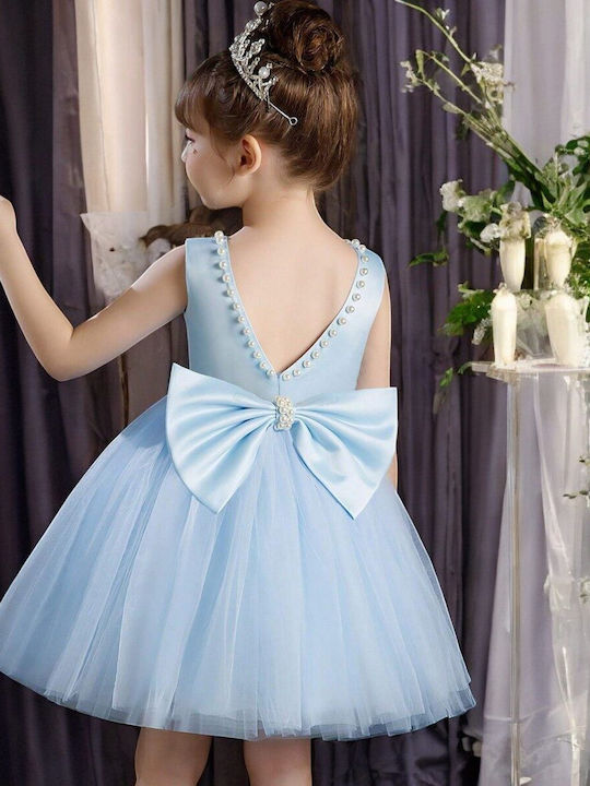 Kinderkleid Ärmellos Light Blue