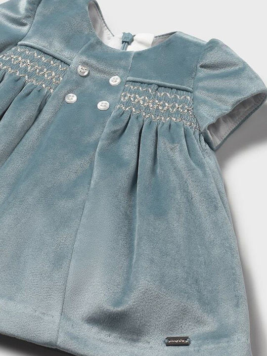 Rochie pentru Copii Mâneca scurta Catifea Bay Leaf Mint