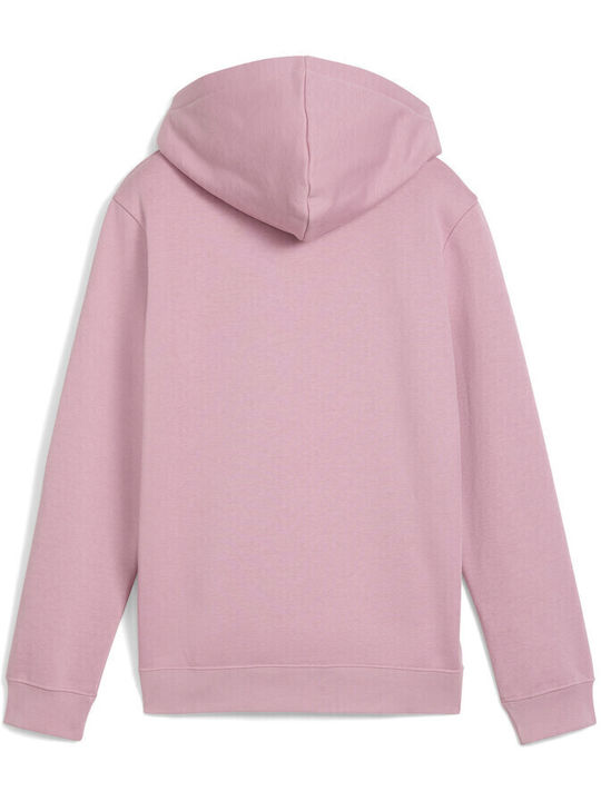 Kids Sweatshirt with Hood and Pockets Pink