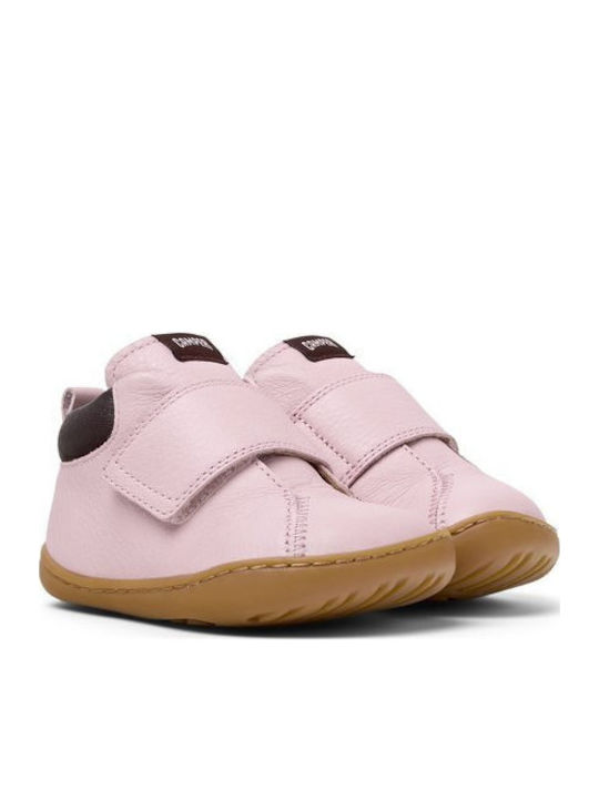 Peu Cami Leather Kids Boots with Zipper Pink