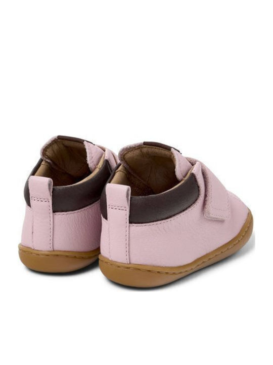 Peu Cami Leather Kids Boots with Zipper Pink