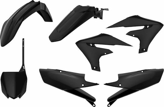 Polisport Motorcycle Plastic Set for Yamaha YZ 250 Black 1pcs