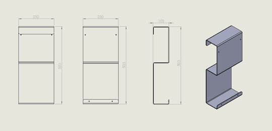 Verdi Grey Bathroom Shelf