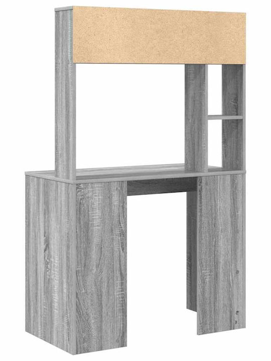 Γραφείο Ξύλινο Γκρι Sonoma 91x50x149εκ.