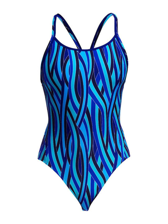 Activewear Swimsuit Blue/Multicolored